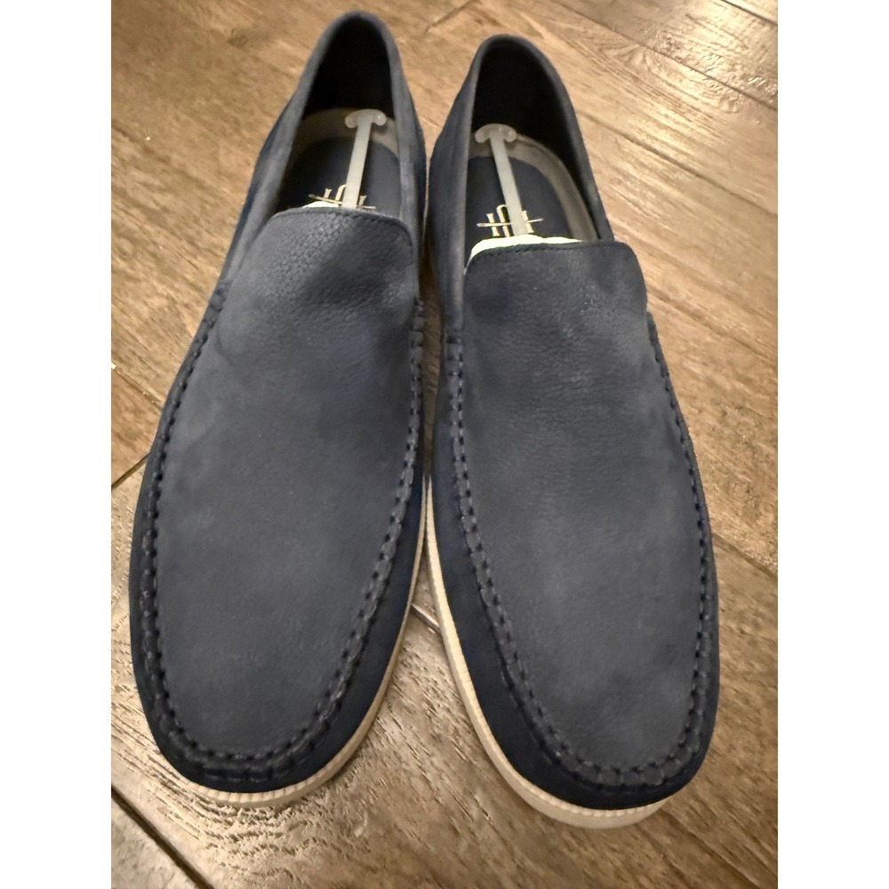 Cole Haan Hampton Loafer Mens 10 W Navy American Classics C40674 Nubuck Leather